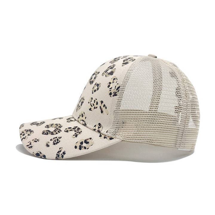 FurDecoration - Vente Casquette de camionneur – femme - Casquette de baseball en patchwork de maille avec imprimé5