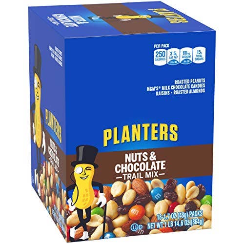 Shop The King - Wholesale Trail Mix - Planters Tube Nut Trail Mix 18 Per Box0