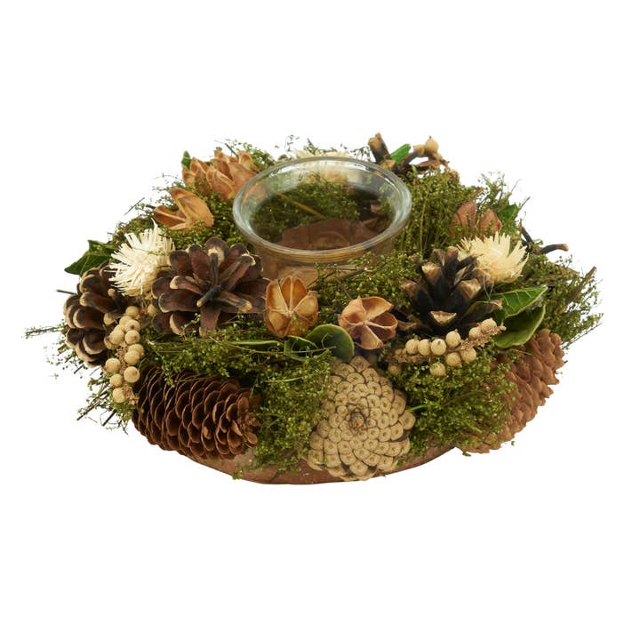 Natural Pinecone Single Votive for wholesale on Faire