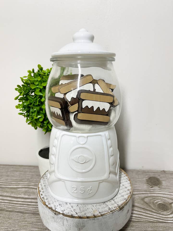 S'mores Gumball Signs & Tiered Tray Decor Set for wholesale by Climbing Branches