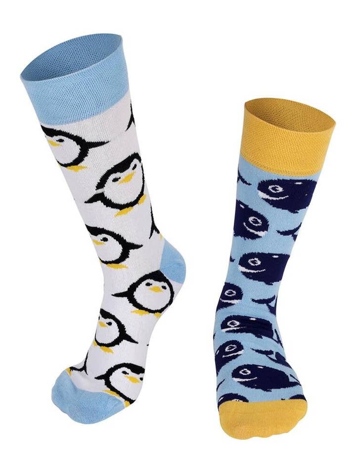 Fish & Penguin Women Gift Socks for wholesale by Socksbros LTD