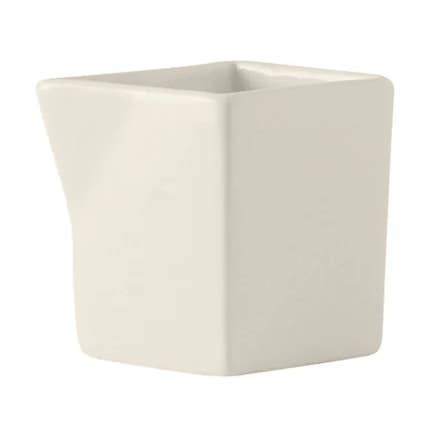 Ceramic Square Creamer, 3oz for wholesale by Tuxton Home