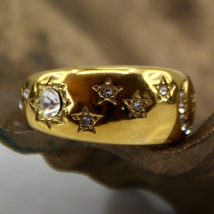 Anillo de Estrellas Celestiales para venta al por mayor de Veluna
