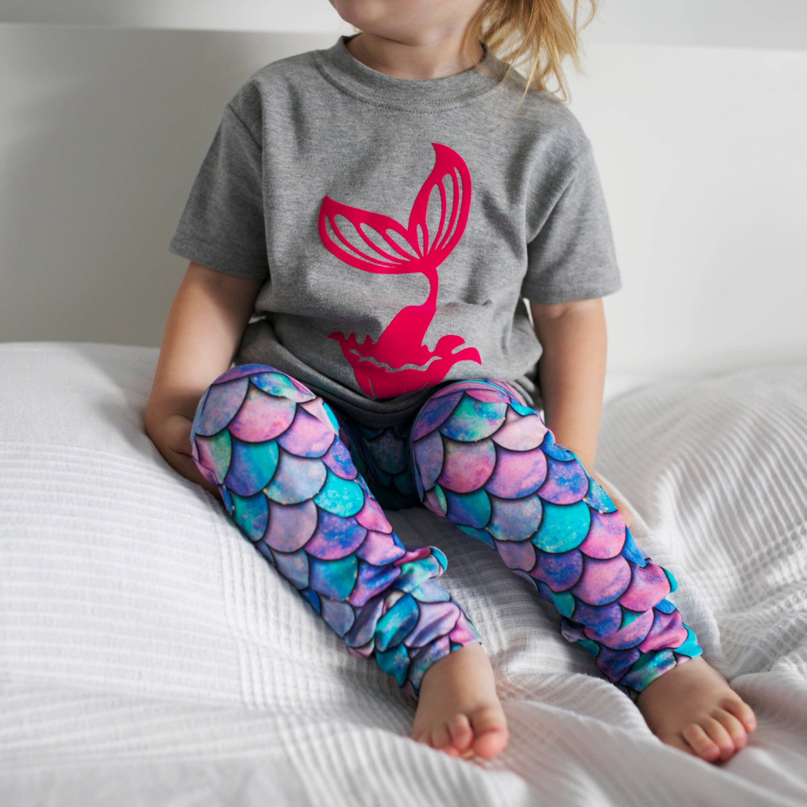 Fred & Noah - Vente Legging tendance – enfant - Legging en forme de sirène pour enfant et bébé de 0 à 9 ans10