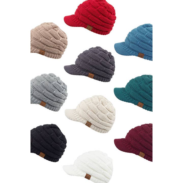 Hana - Wholesale Beanie - Women's - C.C Ribbed Knit Brim Beanie6
