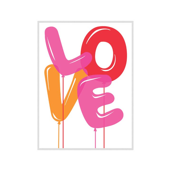 LIEBE Ballon Valentinstagskarte für den Großhandel von GreatArrow Graphics
