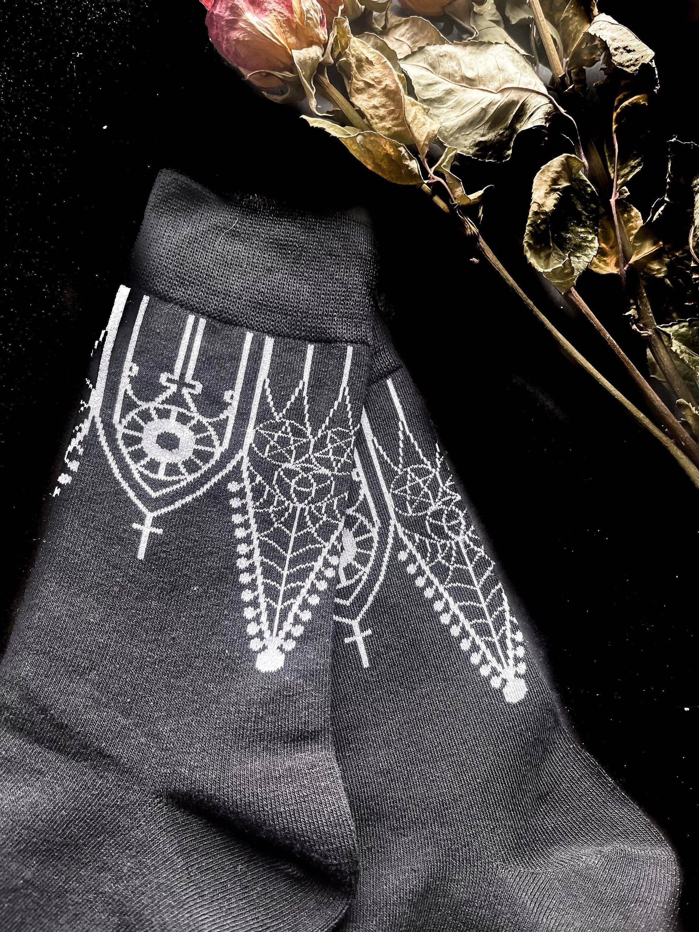House of Hex - Wholesale Socks - Women's - Gothic Gable Socks1