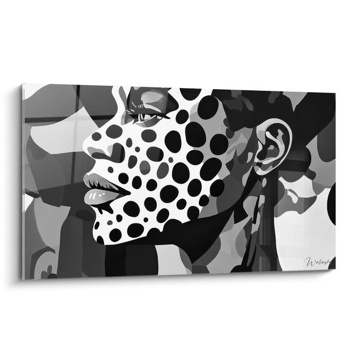 Pointillistisk Metamorfose Tabel - sort-hvid ansigtsudgave for engroshandel hos Walensky