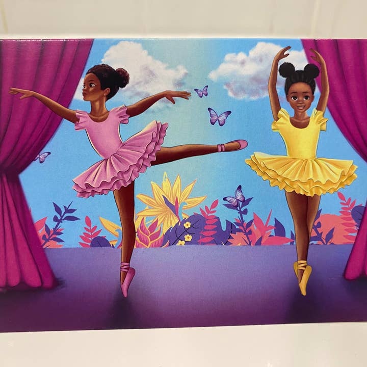 Isla and Rose Greeting Card for wholesale by Star Apple Puzzles