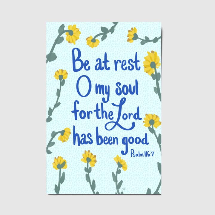 EverElling - Wholesale Postcard - Be At Rest Postcard