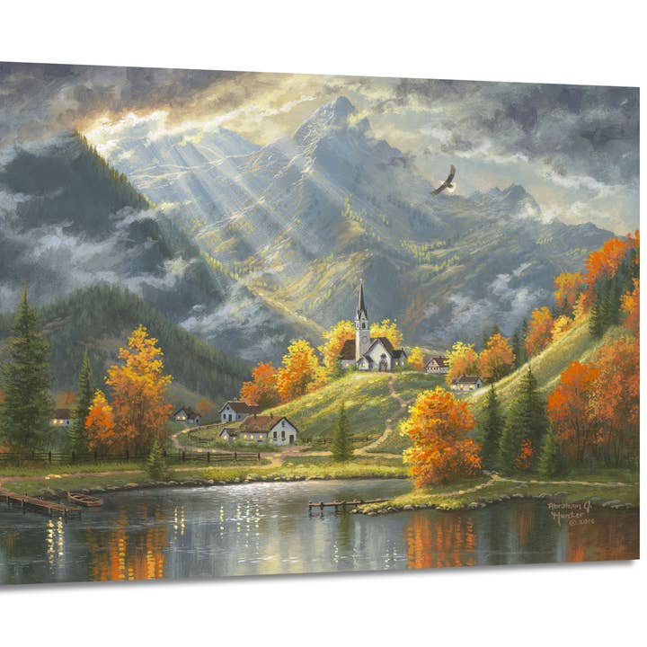 In Spirit in Truth 18x24 Fully Illuminated LED Wall Art for wholesale by Glow Decor