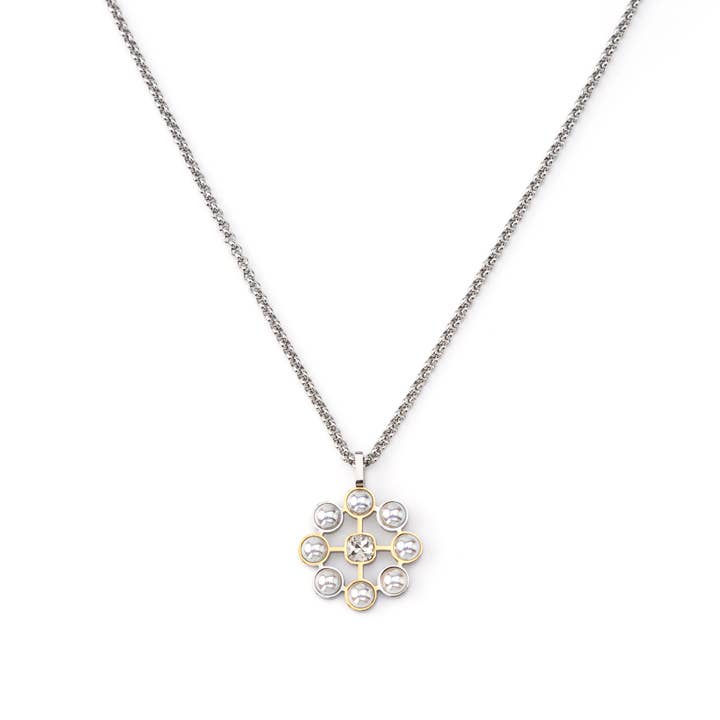 Stahlkette mit Perle GKN250408067 für den Großhandel von Shebiju