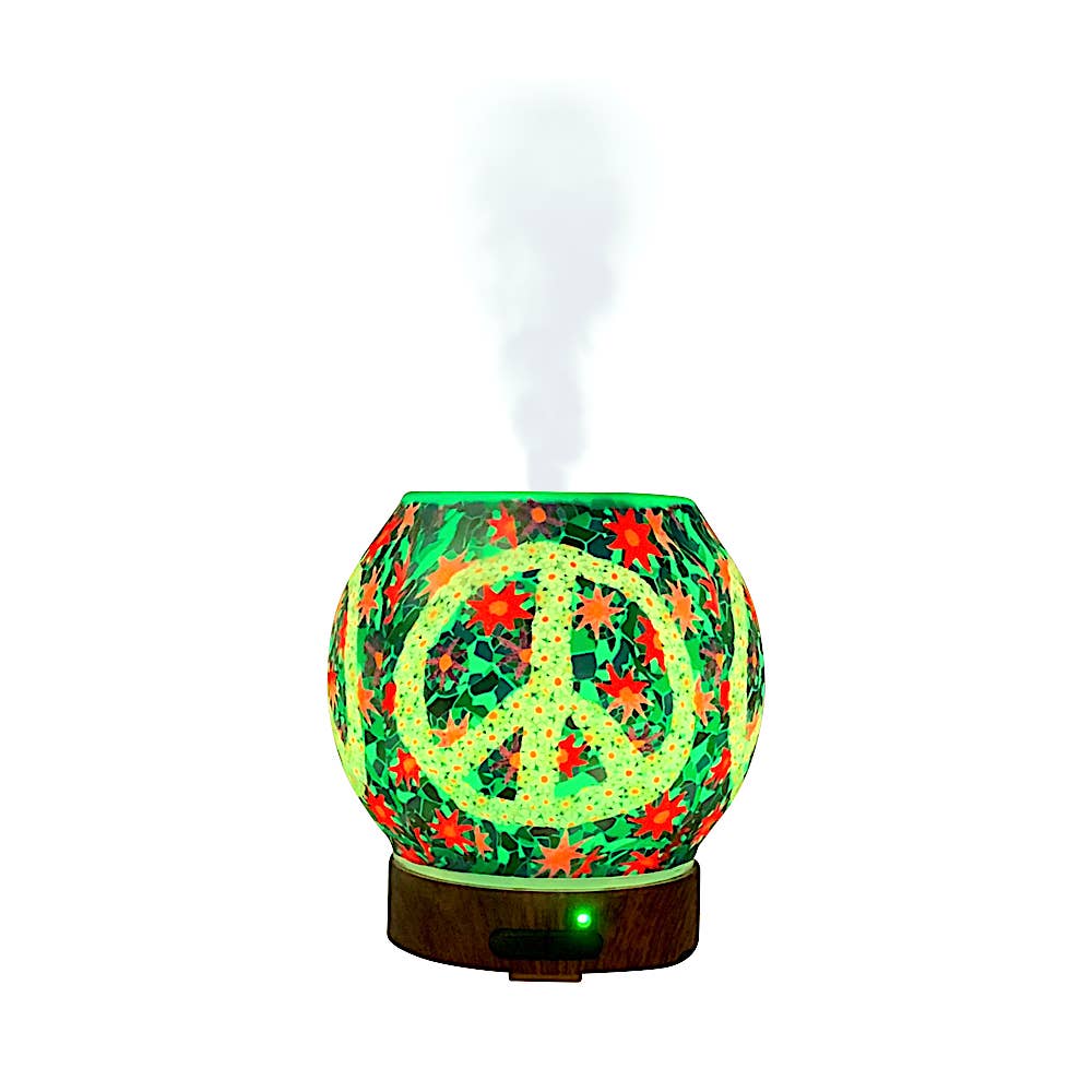 Himalayan CrystalLitez & EssentialLitez - Wholesale Electronic Diffuser - EssentialLitez Essential Oil Diffuser (PEACE SIGN)