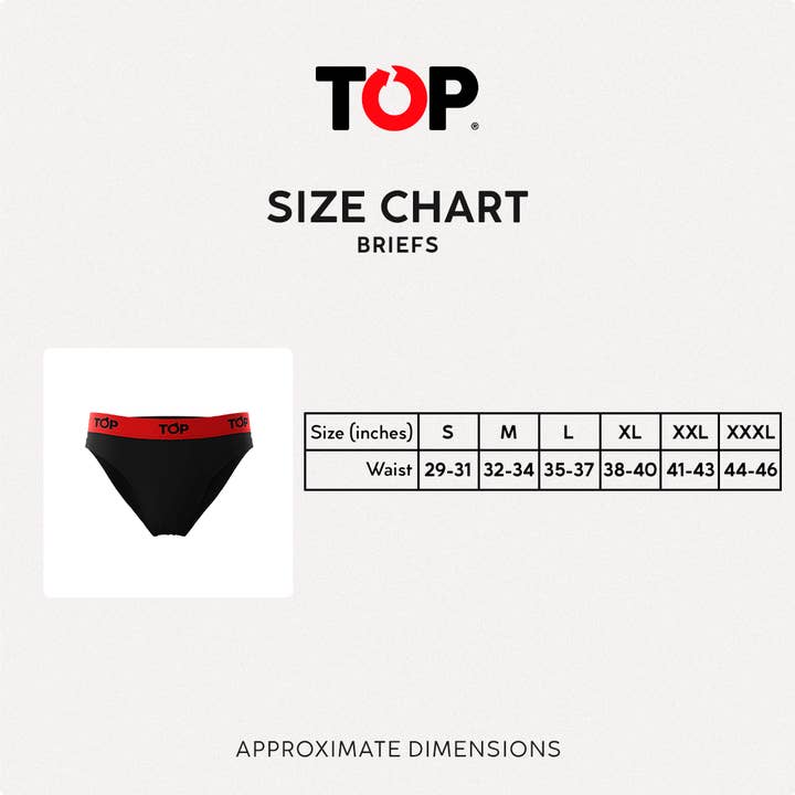 TOP - Wholesale Underwear - Men's - Men Brief 100% Cotton - Pack of 5 Colors6
