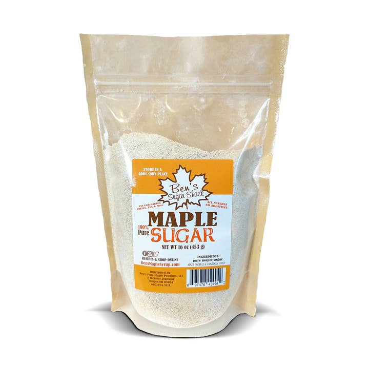 Zucchero d'acero granulato puro - 1LB per la vendita all'ingrosso da parte di Ben's Sugar Shack