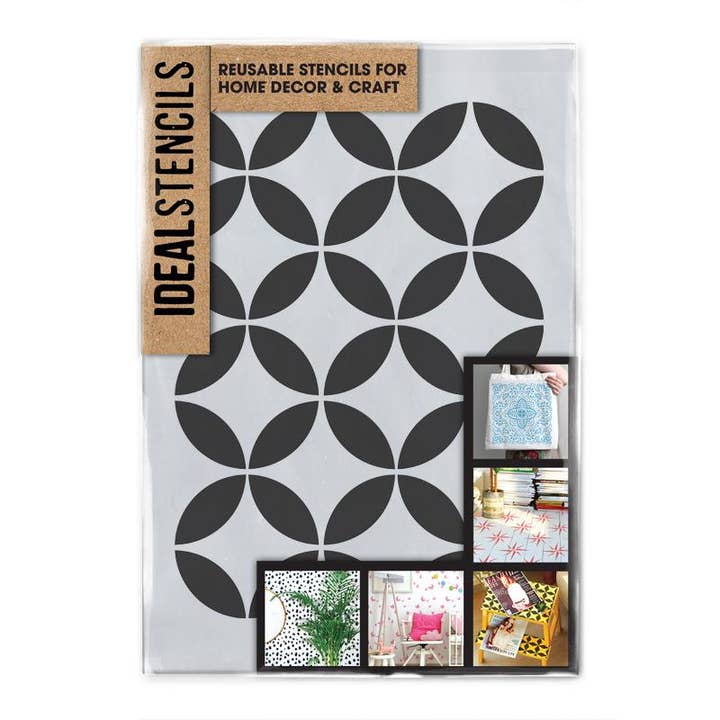 Schablone mit marokkanischen Kreisen für den Großhandel von Ideal Stencils