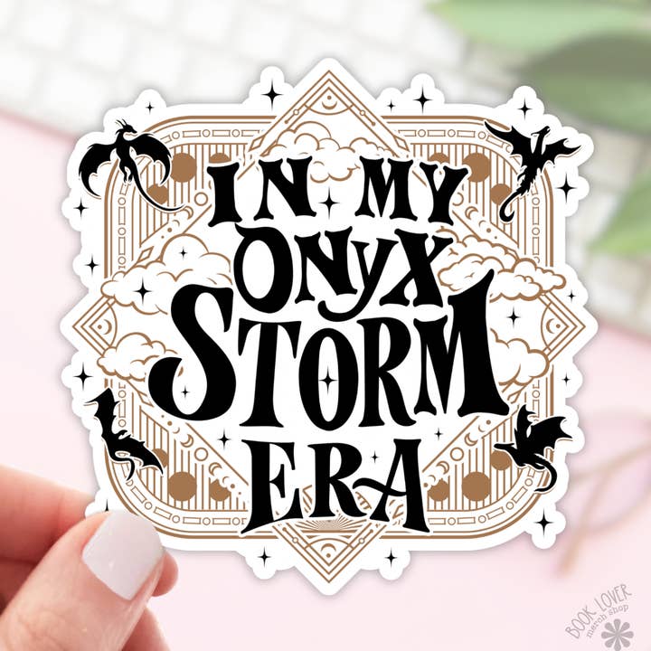 In My Onyx Storm Era Stickers / Bookish Stickers for wholesale by Book Lover Merch Shop