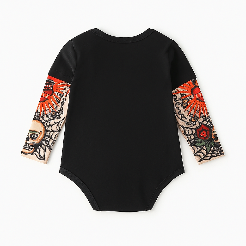 Fennco Styles - Wholesale Bodysuit (Non-Footed) - Baby - Ladies Mr. Right Has Arrived Tattoo Sleeve Baby Romper1