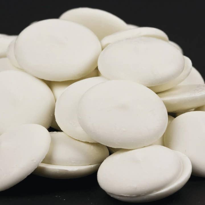 Merckens Melting Wafers Super White 5 POUND BAG for wholesale by Long Island Candy Factory