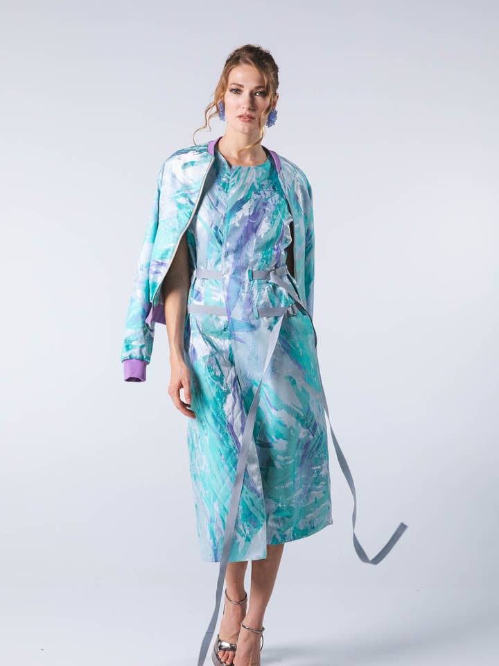 Jacquard-Bomberjacke für den Großhandel von simona bonacci