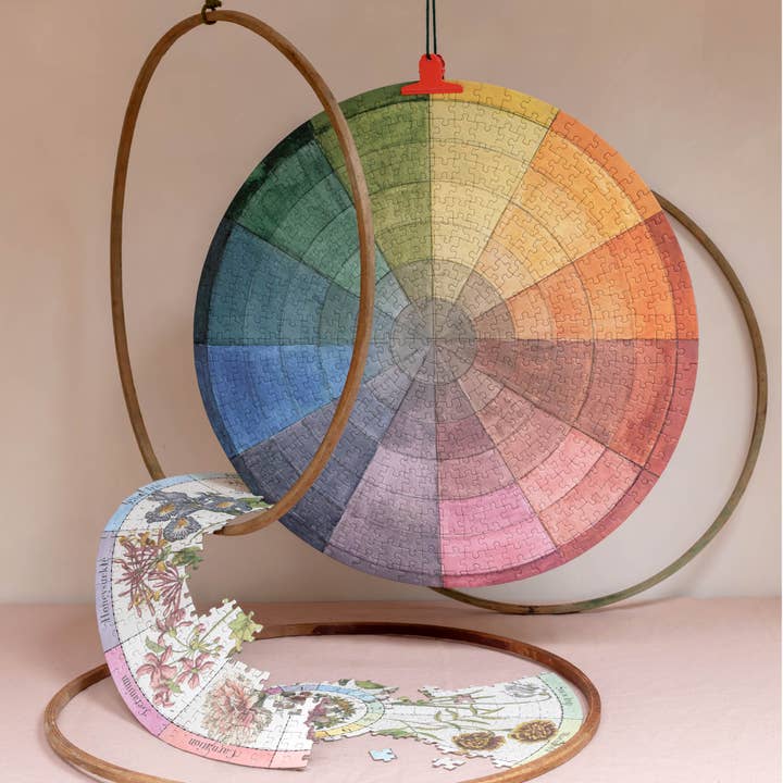 Roomytown Inc - Wholesale Puzzle - Adult - 500-Piece Round Jigsaw Puzzle - Flower Clock3