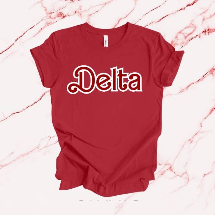Delta Sigma Theta Sorority Inspired T-Shirt Barbie Theme for wholesale by OFC Tees & Gifts