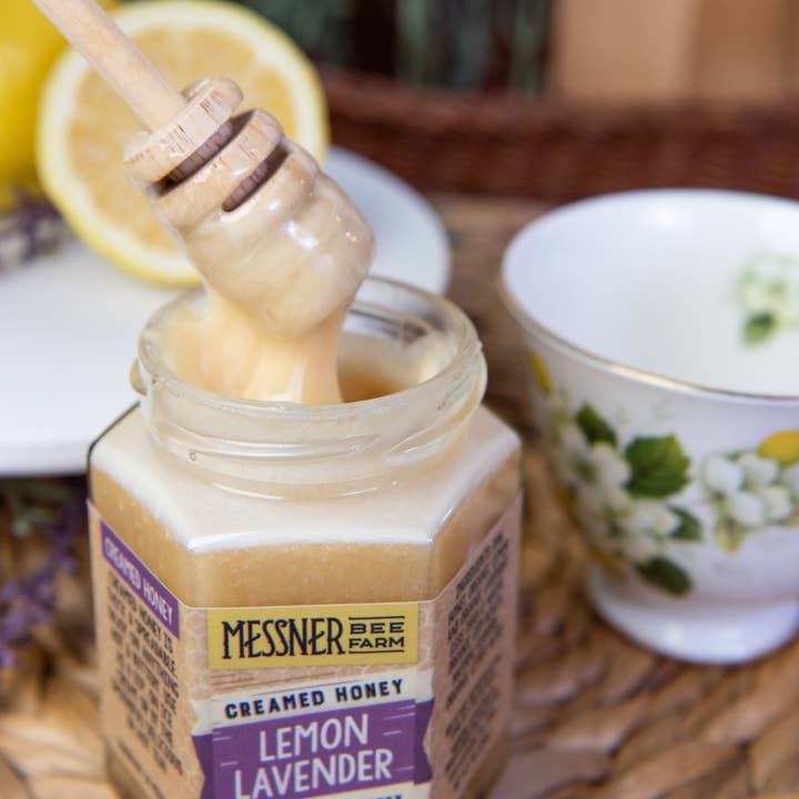 Messner Bee Farm - Wholesale Honey - Lemon Lavender Creamed Honey / 9oz. / Kansas City
