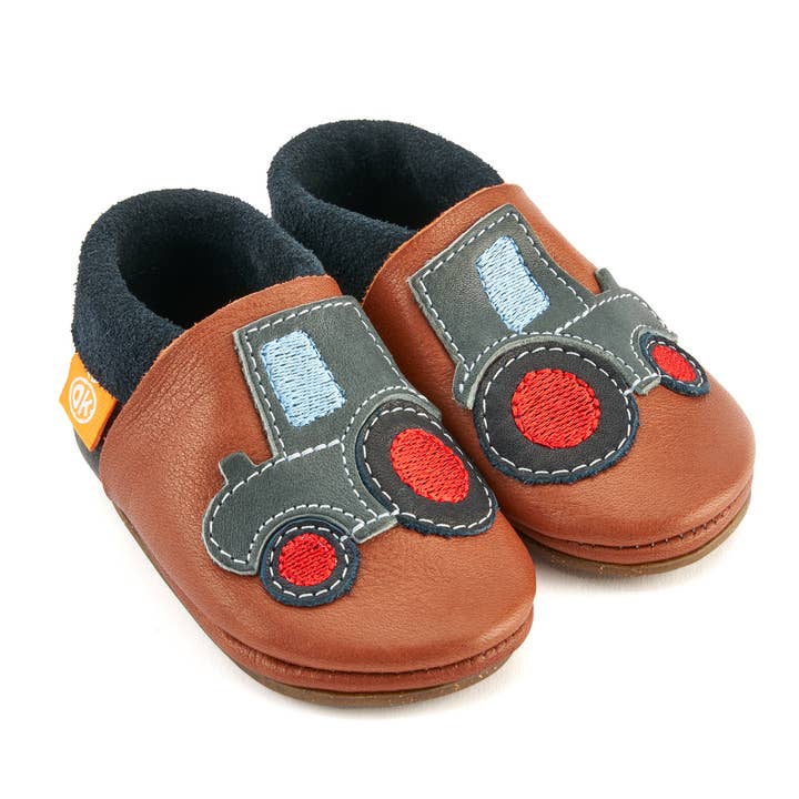 Zapatos descalzos con diseño de tractor AMIGO para venta al por mayor de Orangenkinder®