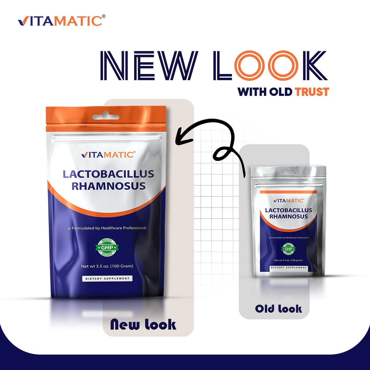 Vitamatic - Wholesale Oral Supplement/Vitamin - Vitamatic | Lactobacillus Rhamnosus Powder | 100 Servings7