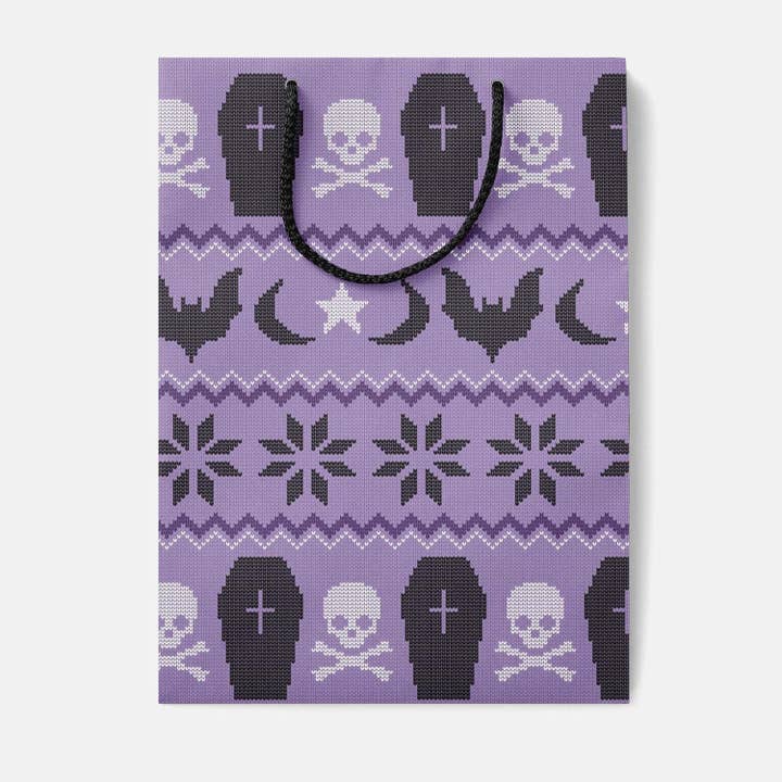 Rock'N Paper - Wholesale Gift Bag - Spooky Holiday Sweater Gift Bag3