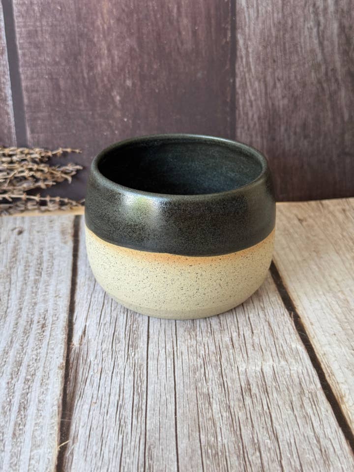 Mini hug mug in matte black for wholesale by Wolf and Clay Pty Ltd