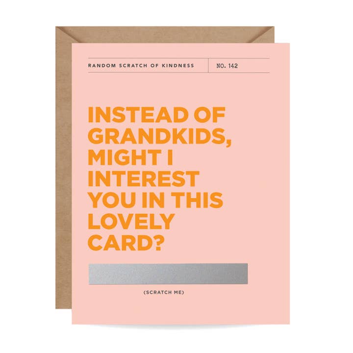 Inklings Paperie - Wholesale Mother’s Day card - Scratch-off Card - Instead of Grandkids -Mother's Day3