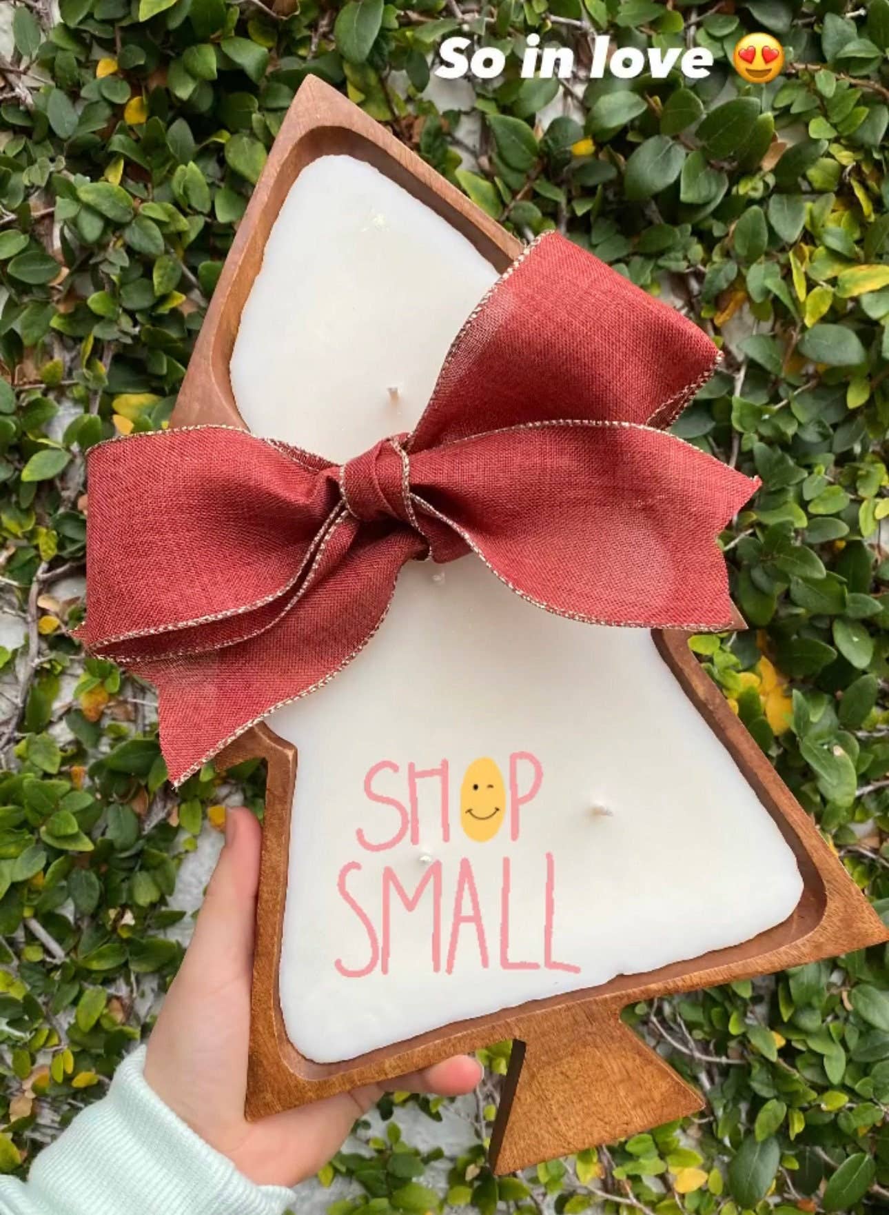 Woodware&Co – Prato/tigela decorativa por atacado – Taça de madeira de Acácia Árvore de Natal5