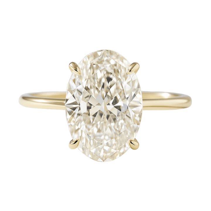 2.20 Carat Oval Cut Diamond Hidden Halo Engagement Ring for wholesale by Evara Jewelry