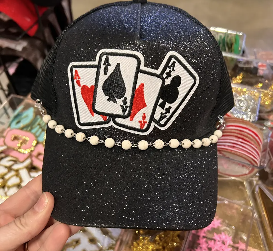 Vibes Hat Company - Wholesale Ponytail Cap - Women's - Vibes Black Glitter Ponytail Caps | Sparkle | Baseball Cap3