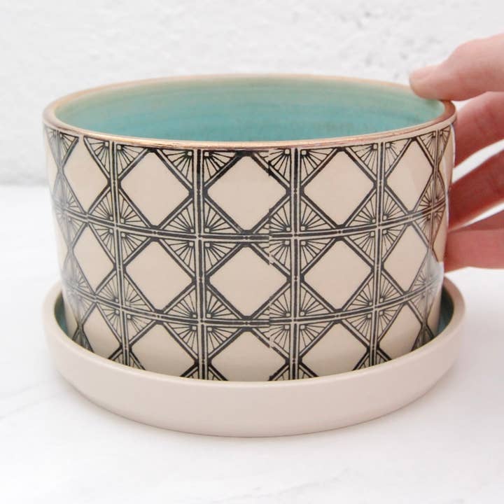 Ashland Planter (Short 4”) for wholesale by Compost Design