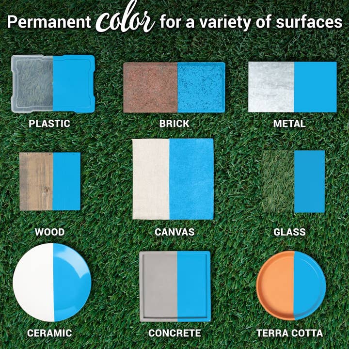 Ilovetocreate - Wholesale Paint Set - COLORSHOT Satin Spray Paint Splash (Medium Blue) 10 oz.4