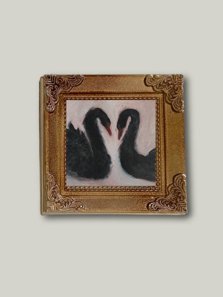 Mini "Les cygnes de Verda" pour la vente par Katie Jo Art