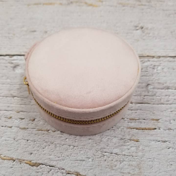 Treasure Wholesale - Wholesale Jewelry Box/Organizer - Velvet Jewelry Box Circular Organizer Box