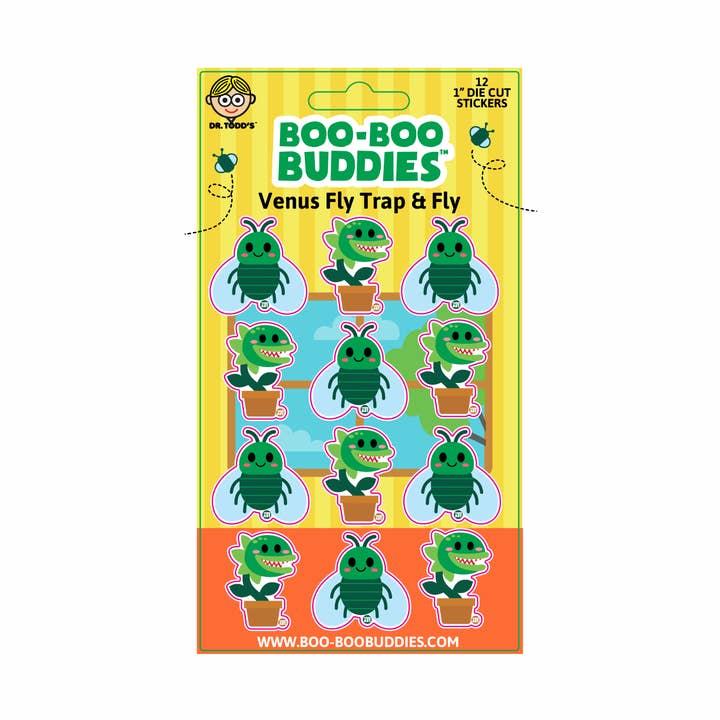 Boo Boo Buddies® Venus Fly Trap & Fly Hoja de Pegatinas – Collec para venta al por mayor de Boo Boo Buddies