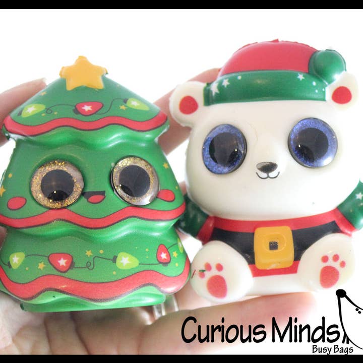 Curious Minds Toys - Wholesale Squishy toy – Kids & Baby - 1 Sparkle Eye Winter Animal Themed Slow Rise Squishy Toys -2