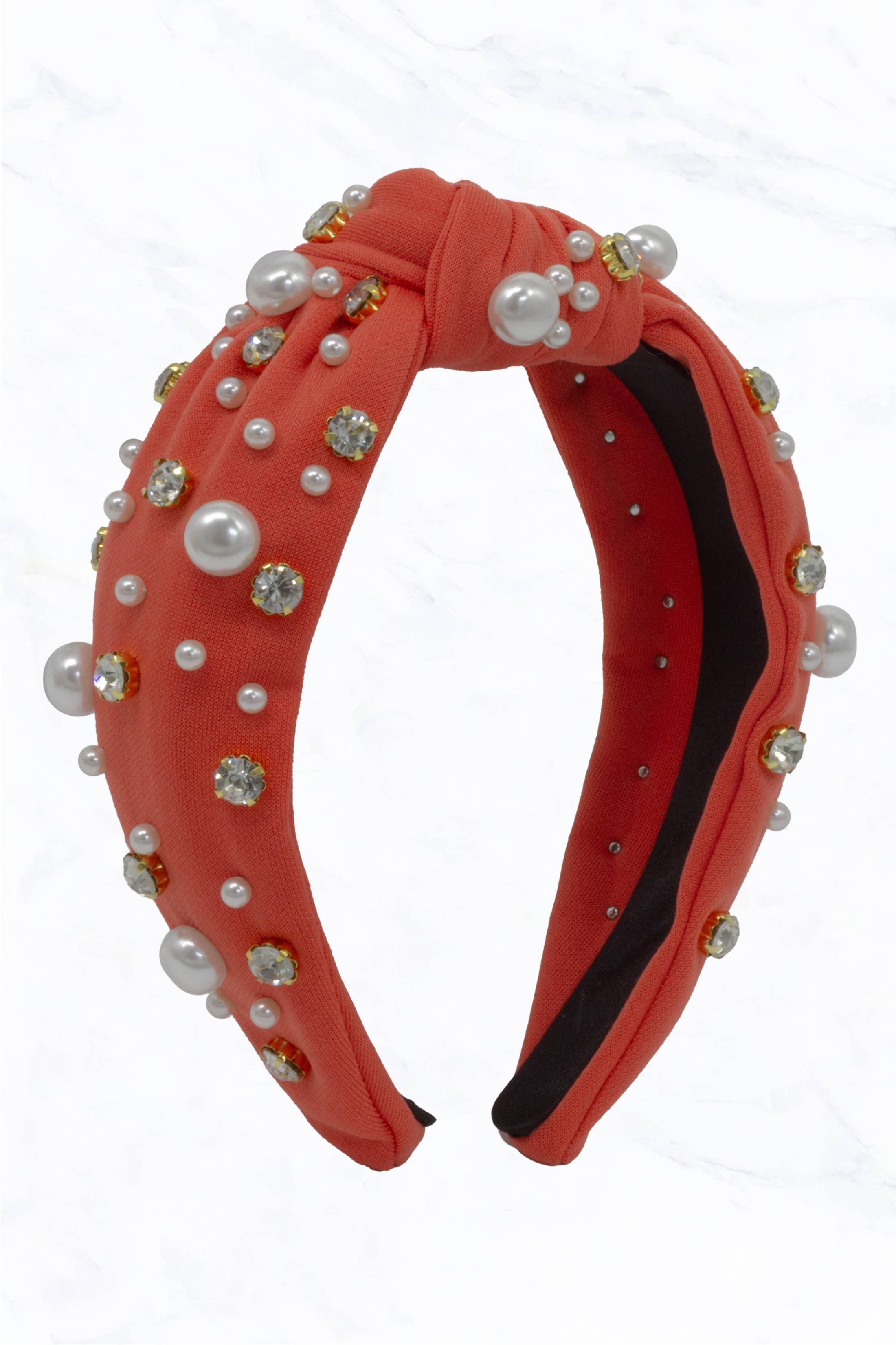 Suzie Q USA – Großhandel Fashion-Stirnband – Damen – Geknotetes Stirnband mit Perlen und Strasssteinen13