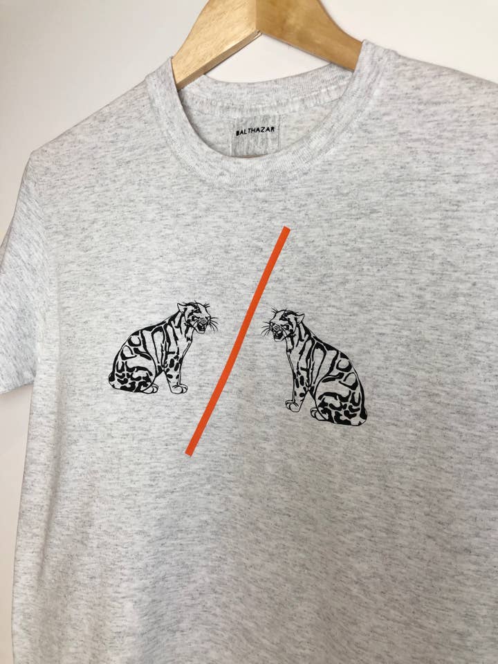 t-shirt van Leopard vinyl voor wholesale door Balthazar- Lifestyle
