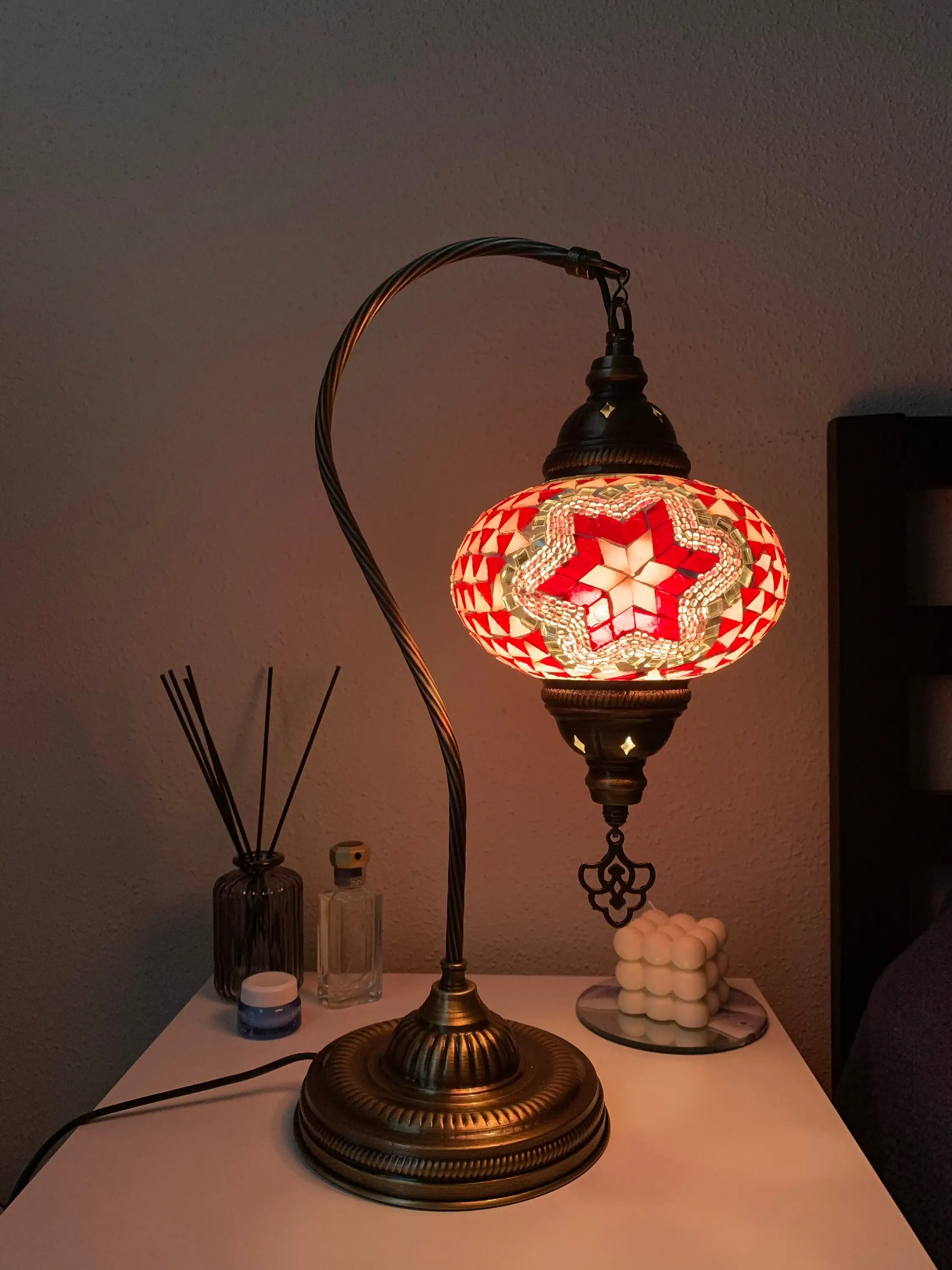 Turkish Lamp Depot - Vendita all'ingrosso Lampada da scrivania/d'accento - Collezione di Lampade a Mosaico Cigno Turco - 12 Pezzi8