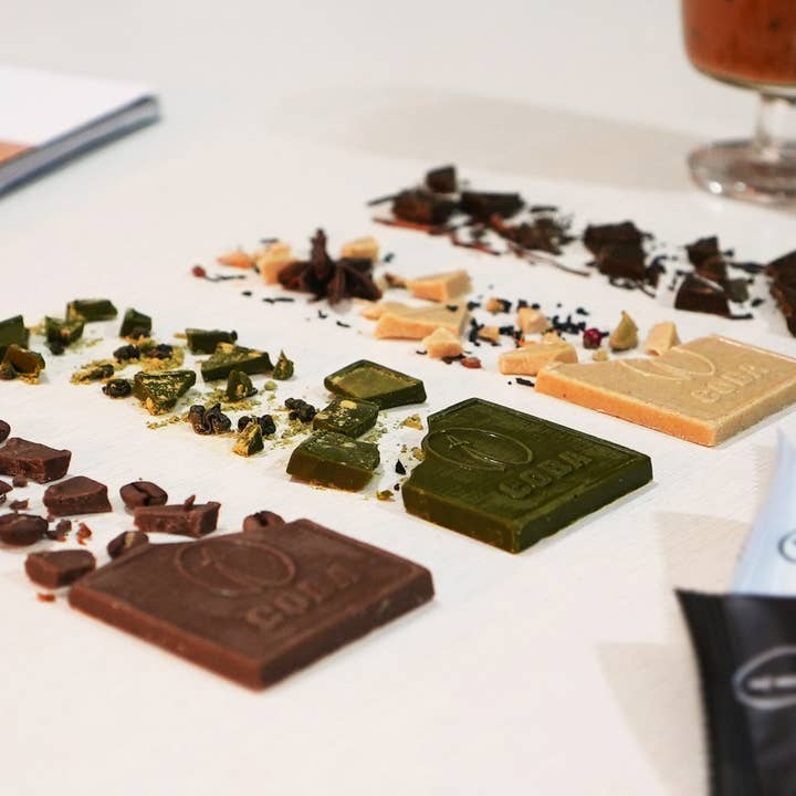 COBA, The Coffee Bar - Wholesale Chocolate Bar - COBA's Hojicha Latte Chocolate Bar (20 per case)3