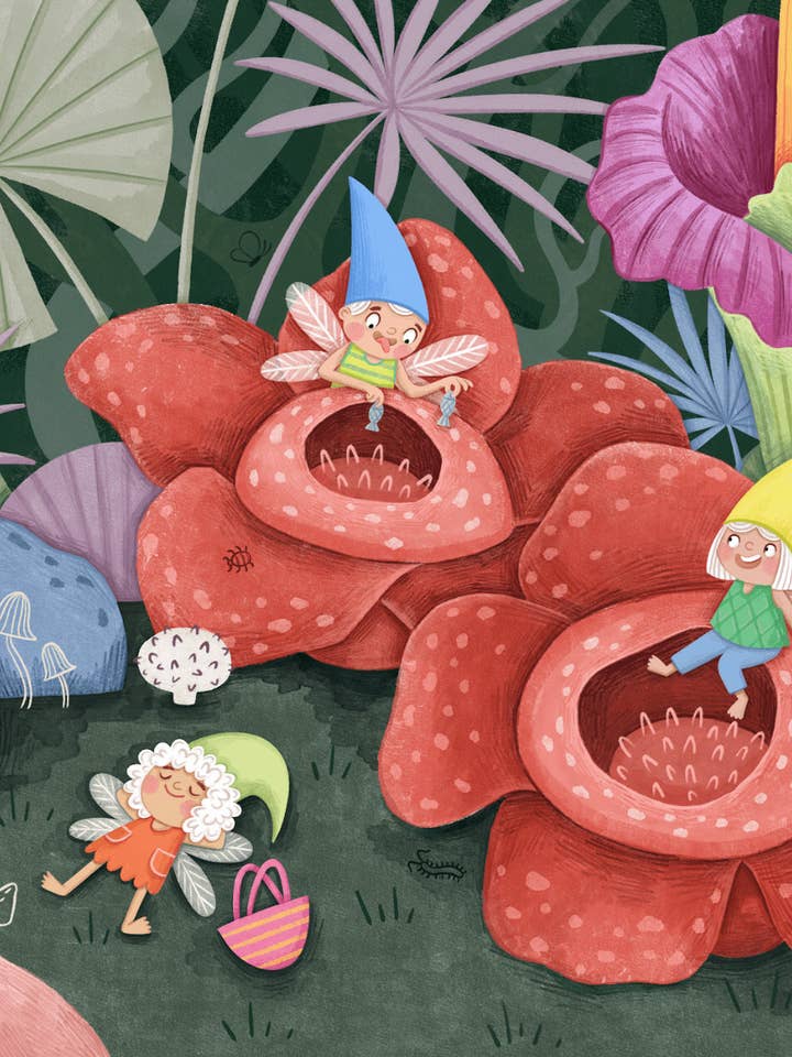 JIGGY Junior, Petits Vagabonds, Arbre de Fleurs Géantes par Serineh Eliasian pour la vente par JIGGY Puzzles