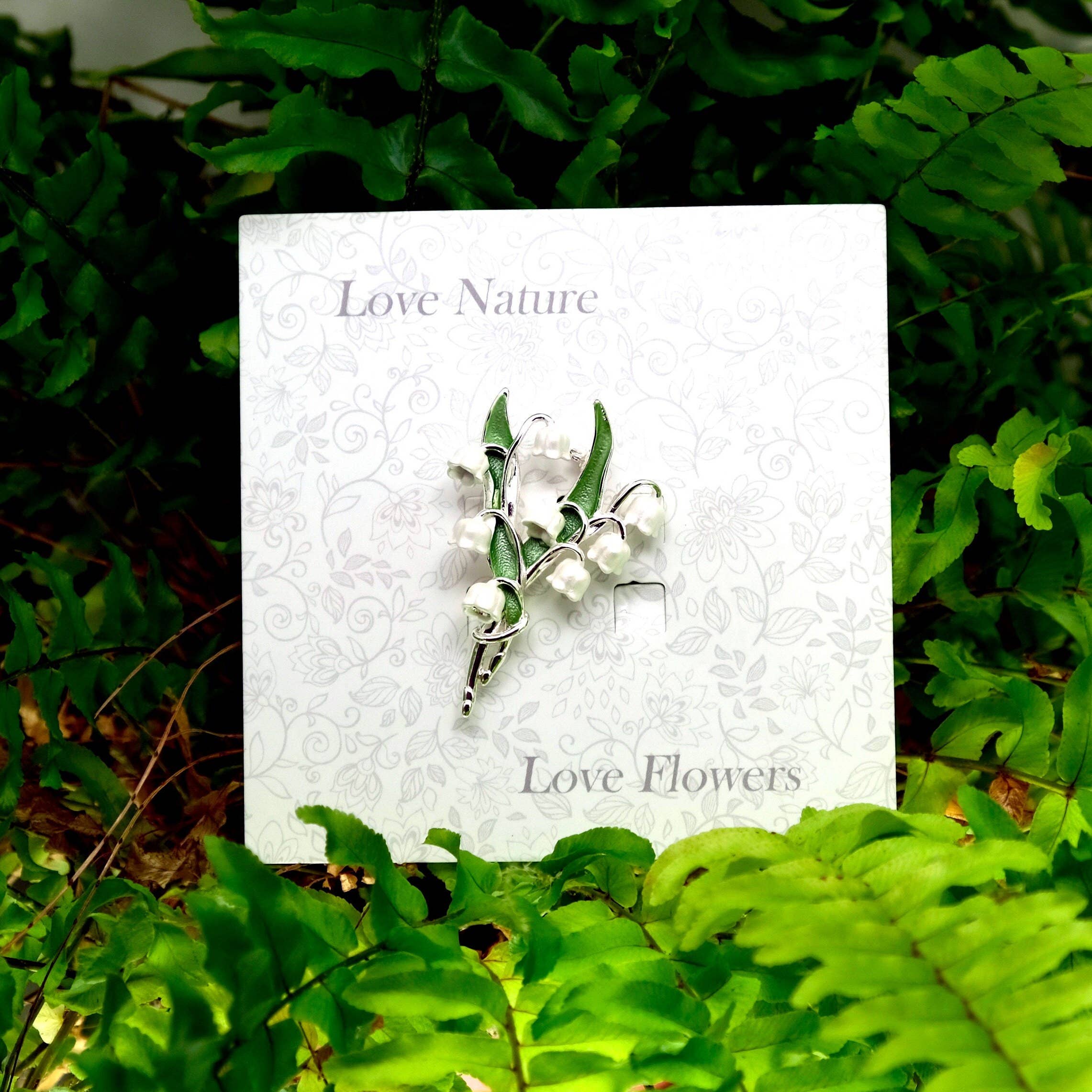 Alexander Thurlow & Co Ltd – Engroshandel Broche – Liljekonval hvid blomst broche3