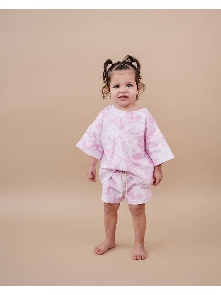 Lucky Panda Kids - Wholesale Top & Short Set - Kids - Shorts Set | Pink Camo12