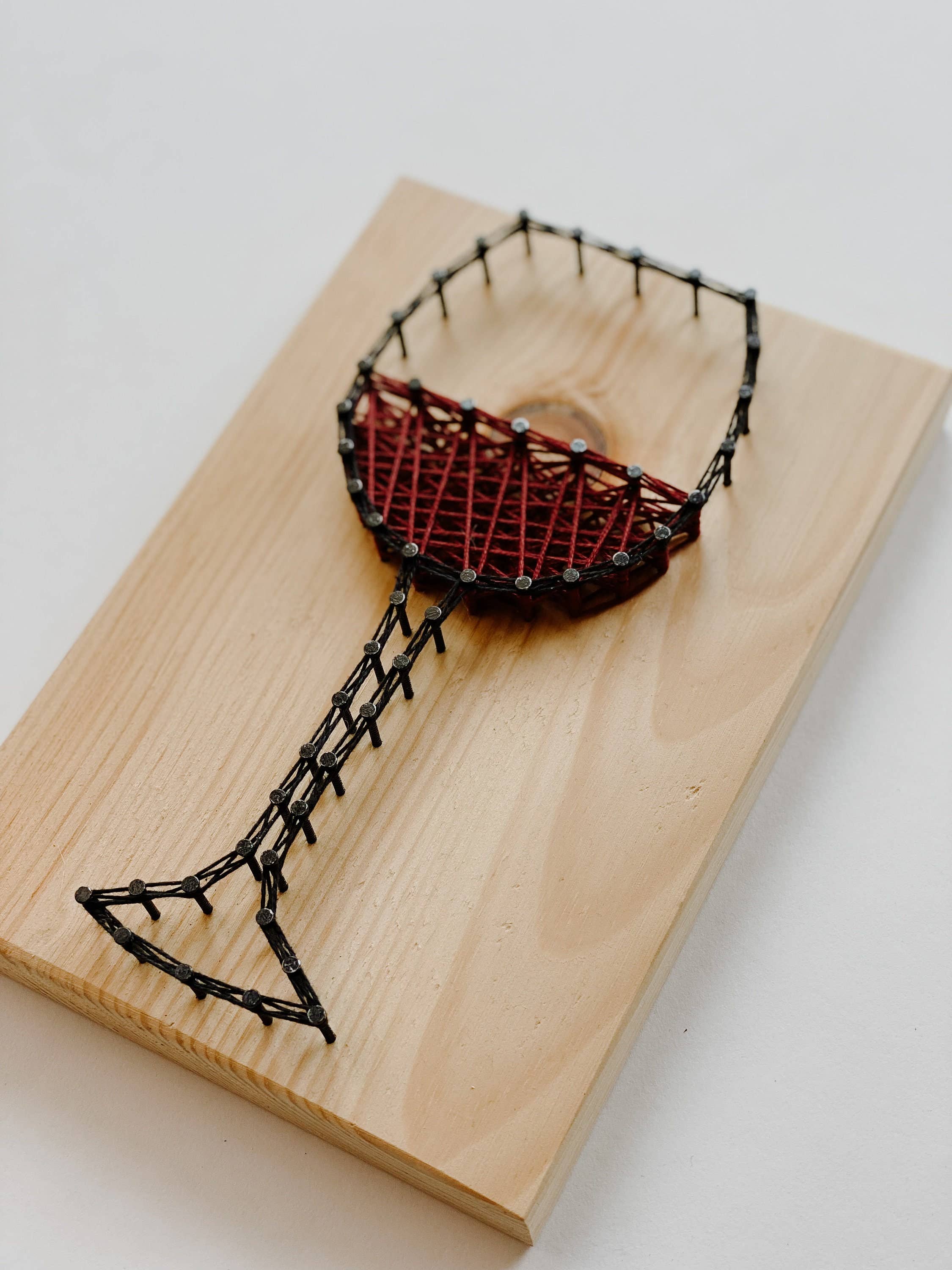 Knot Really Art - Wholesale DIY Craft Kit - Wine DIY String Art Kit2