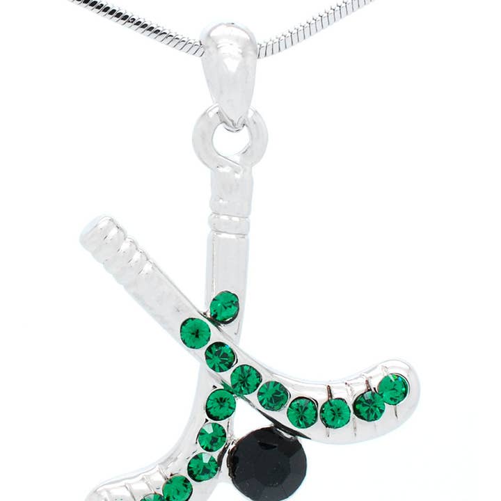 Fan Star Jewelry - Wholesale Pendant/Charm Necklace - Hockey Stick Necklace - Large Single Color